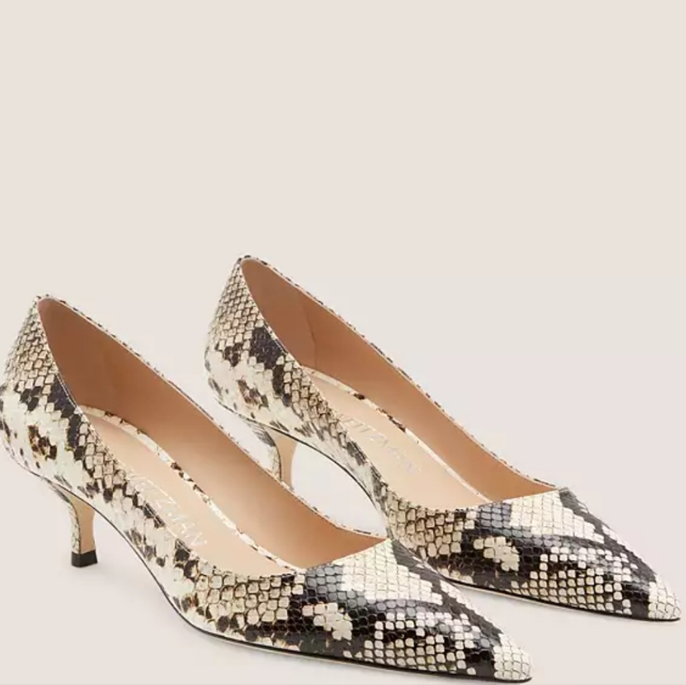 Stuart Weitzman Snakeskin Heels Women's Size 8.5